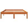 vidaXL Cadre de lit sans matelas cire marron 120x190cm bois pin massif