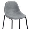 vidaXL Ensemble de bar 5 pcs Tissu Gris clair