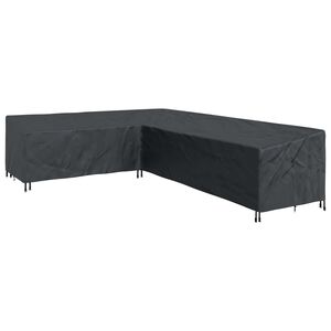 vidaXL Housse pour meubles 355 x 275 x 80 cm Tissu Oxford 420D Forme L