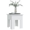 vidaXL Table basse blanc 40x40x42 cm bois d'ing&eacute;nierie