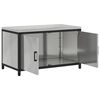 vidaXL Rangement de cuisine avec &eacute;tag&egrave;re Argent 60 x 50 x 92 cm Acier