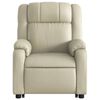 vidaXL Fauteuil inclinable Crème Similicuir