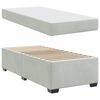vidaXL Cadre de lit avec matelas Gris clair 80 x 200 cm tissu