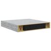 vidaXL &Eacute;tag&egrave;res murales flottantes 4 pcs gris b&eacute;ton 23x23,5x3,8 cm MDF