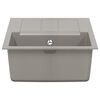 vidaXL &Eacute;vier Gris 780 x 500 mm 80% Quartz et 20% R&eacute;sine