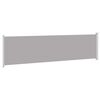 vidaXL Auvent lat&eacute;ral r&eacute;tractable de patio 600x160 cm gris