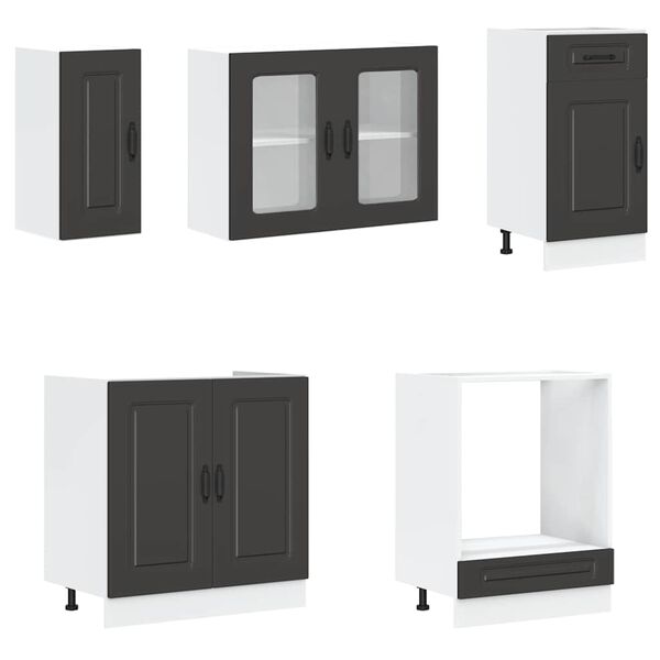 vidaXL Ensemble d'armoires de cuisine 8 pcs Kalmar bois d'ing&eacute;nierie