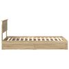 vidaXL Lit de Rangement Ch&ecirc;ne Sonoma 90 x 190 cm Bois d'ing&eacute;nierie