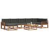 vidaXL Ensemble de canap&eacute;s d'ext&eacute;rieur 8 pcs Naturel et Anthracite