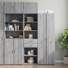 vidaXL Armoire de rangement mince sonoma gris 50x42,5x225 cm