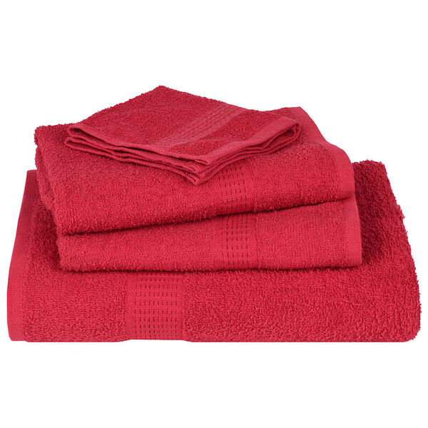 vidaXL Serviettes d'invit&eacute; FROGN 4 pcs rouge 30x50 cm 360 g/m&sup2;