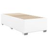 vidaXL Sommier à lattes de lit avec matelas Blanc 90x200 cm Similicuir