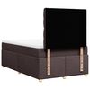 vidaXL Sommier &agrave; lattes de lit avec matelas Marron fonc&eacute; 120x200 cm