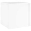 vidaXL Ensemble de meubles de couloir Blanc brillant Bois d'ing&eacute;nierie