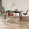 vidaXL Chaises pivotantes &agrave; manger lot de 4 Patchwork Tissu