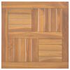 vidaXL Dessus de table carr&eacute; 50x50x2,5 cm Bois de teck massif