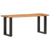 vidaXL Banc 160 cm bois de manguier brut massif et acier