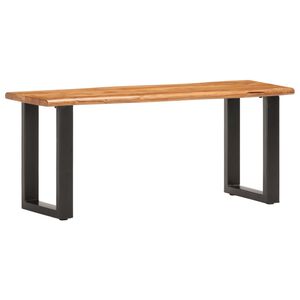 vidaXL Banc 110 cm Bois de r&eacute;cup&eacute;ration solide et acier