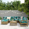 vidaXL Salon de jardin 8 pcs bois de pin impr&eacute;gn&eacute;