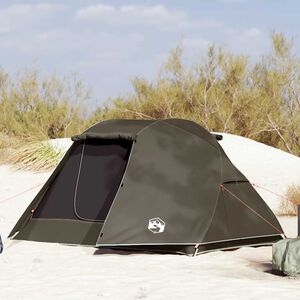 vidaXL Tente de p&ecirc;che 3 personnes marron imperm&eacute;able