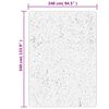vidaXL Tapis OVIEDO &agrave; poils courts noir 240x340 cm