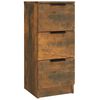 vidaXL Buffets 3 pcs Ch&ecirc;ne fum&eacute; Bois d'ing&eacute;nierie