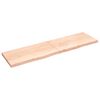 vidaXL &Eacute;tag&egrave;re murale 220x60x(2-6) cm bois de ch&ecirc;ne massif non trait&eacute;