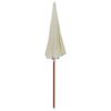 vidaXL Parasol de jardin avec m&acirc;t en acier 240 cm Sable