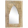 vidaXL Miroir peint &agrave; la main 40x55 cm Bois de manguier solide