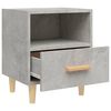 vidaXL Tables de chevet 2 pcs Gris b&eacute;ton 40x35x47 cm