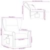 vidaXL Fauteuil de massage inclinable Rouge bordeaux Tissu