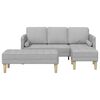 vidaXL Ensemble de Canap&eacute;s avec coussin 2 pcs Gris nuage Polyester
