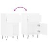 vidaXL Buffets 2 pcs blanc 40x35x70 cm bois d’ingénierie