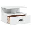 vidaXL Cabinet de chevet Hill Blanc 40 x 31 x 27 cm Pin massif