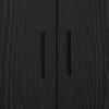 vidaXL Cadre de lit avec rangement Ch&ecirc;ne noir 80 cm Bois d'ing&eacute;nierie