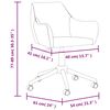 vidaXL Chaises pivotantes &agrave; manger lot de 4 taupe tissu