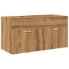 vidaXL Ensemble de meubles salle de bain 5 pcs bois d'ing&eacute;nierie