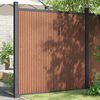 vidaXL Panneau de cl&ocirc;ture marron 173x186 cm WPC