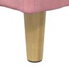 vidaXL Pouf de rangement avec coussin Rose 40 x 40 x 45 cm Velours