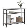 vidaXL Table console sonoma gris 100x29x75 cm bois d'ing&eacute;nierie