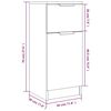 vidaXL Buffet Ch&ecirc;ne sonoma 30x30x70 cm Bois d'ing&eacute;nierie
