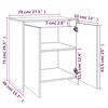 vidaXL Buffets 3 pcs Ch&ecirc;ne sonoma Bois d'ing&eacute;nierie