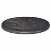 vidaXL Dessus de table Noir &Oslash;50x2,5 cm Marbre