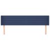 vidaXL T&ecirc;te de lit avec oreilles Bleu 163x16x78/88 cm Tissu