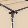 vidaXL Tonnelle avec rideaux 3x6 m Cr&egrave;me Acier