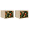 vidaXL Cabinet de chevet mural ZAANDAM 2 pc Ch&ecirc;ne Sonoma