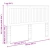 vidaXL T&ecirc;te de lit Bois Ancien 135 cm Bois d'ing&eacute;nierie