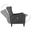 vidaXL Fauteuil de massage inclinable Gris fonc&eacute; Tissu