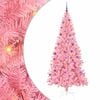 vidaXL Sapin de No&euml;l Rose 210 cm PVC