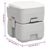 vidaXL Ensemble de toilette support de lavage des mains r&eacute;servoir eau